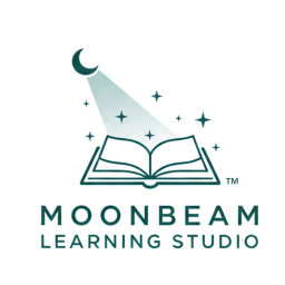 Moonbeam Learning Studio Logo located in the page header. Links to the home page.